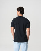 Camiseta Azul-Marinho Leve com Logo Bordado