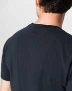 Camiseta Azul-Marinho Leve com Logo Bordado