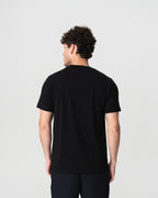 Camiseta Preta Leve com Logo Bordado