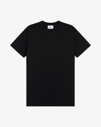 Camiseta Preta Leve com Logo Bordado