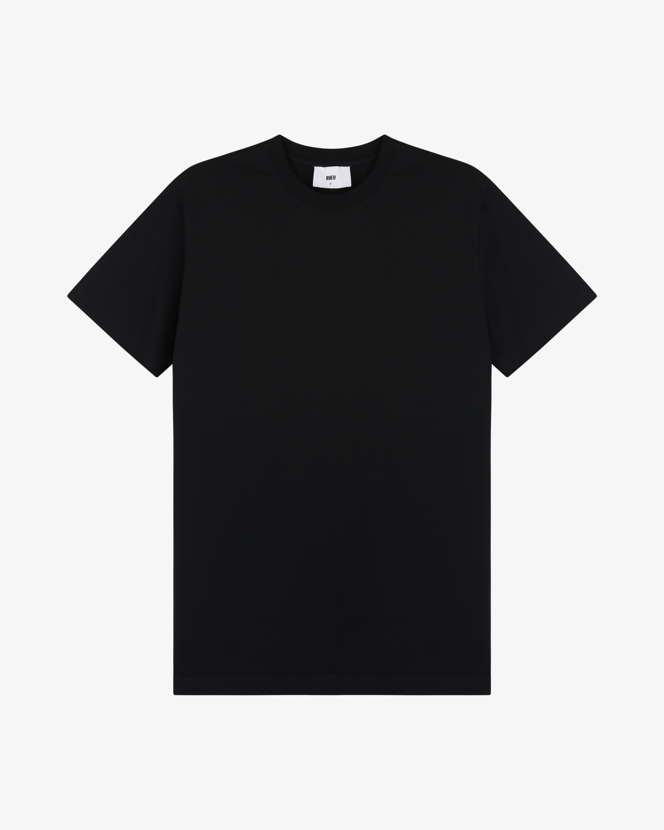 Camiseta Preta Leve com Logo Bordado