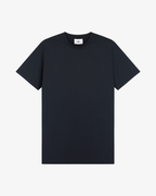 Camiseta Azul-Marinho Leve com Logo Bordado