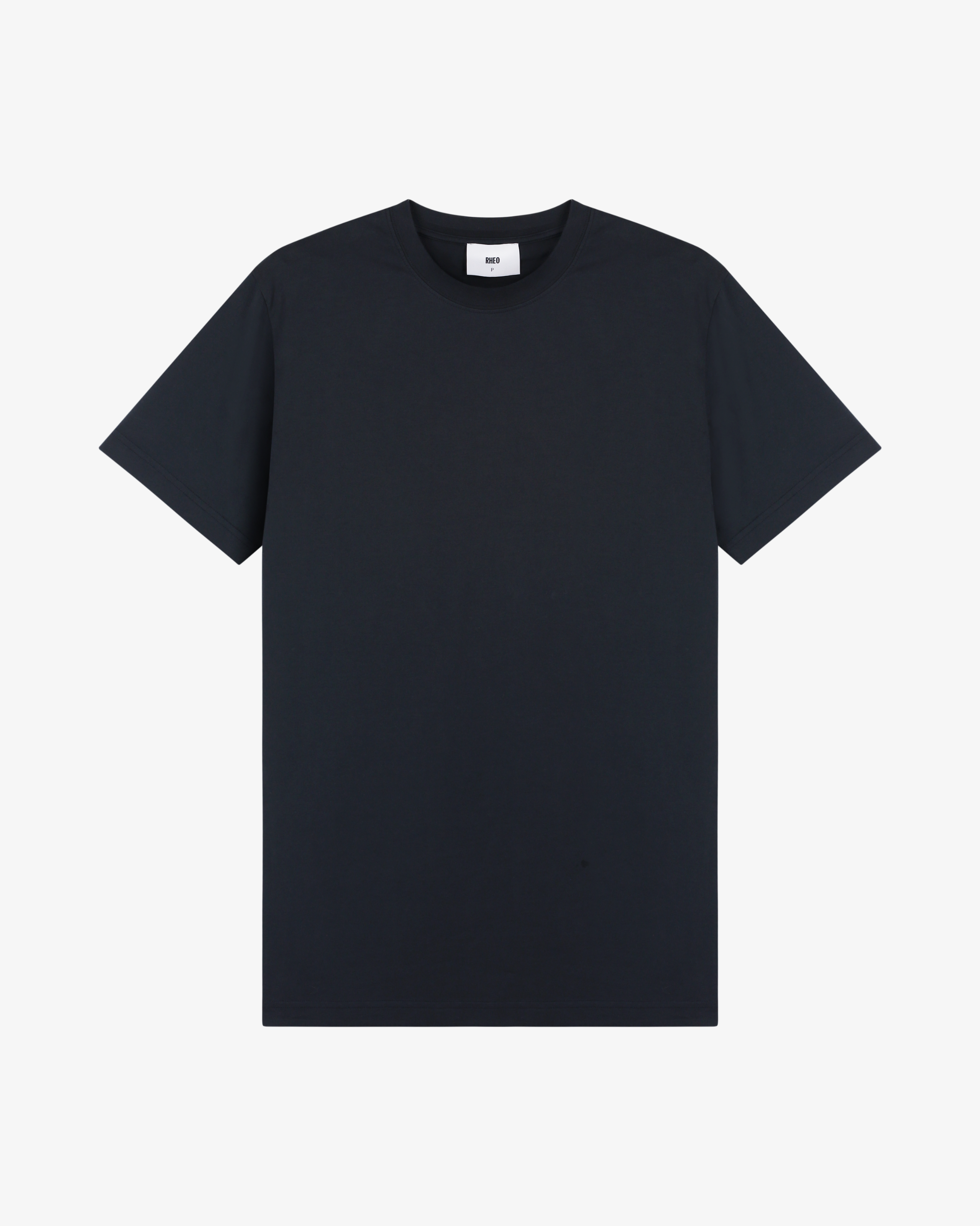 Camiseta Azul-Marinho Leve com Logo Bordado