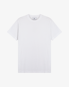 Camiseta Branca Leve com Logo Bordado