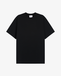 Camiseta Preta Estruturada com Logo Bordado