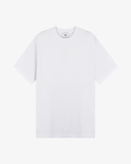 Camiseta Branca Estruturada com Logo Bordado