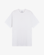 Camiseta Branca Estruturada com Logo Bordado