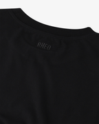 Camiseta Preta Leve com Logo Bordado