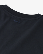 Camiseta Azul-Marinho Leve com Logo Bordado